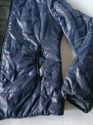 Chaqueta reversible azul y gris