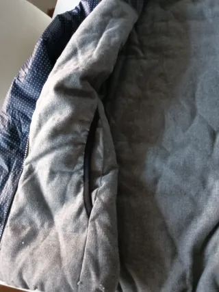 Chaqueta reversible azul y gris
