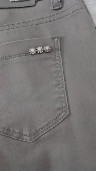 Jeans Donna Tg 48 Beige