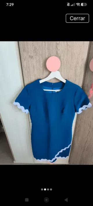 Vestido Verano Mujer Minueto Azul