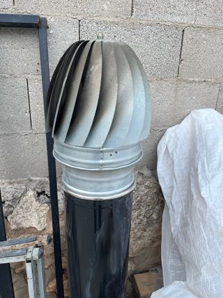 Sombrerete extractor chimenea metálico