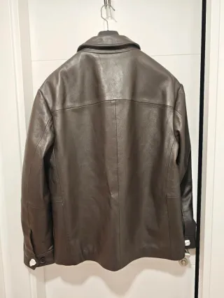 ZARA - Cazadora de Piel - Talla M