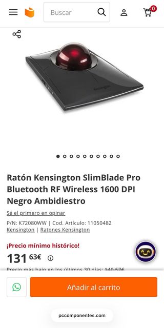 Kensington SlimBlade Pro Trackball K72080WW