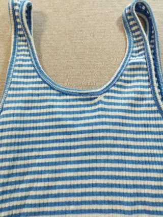 Camiseta tirantes rayas azules verano