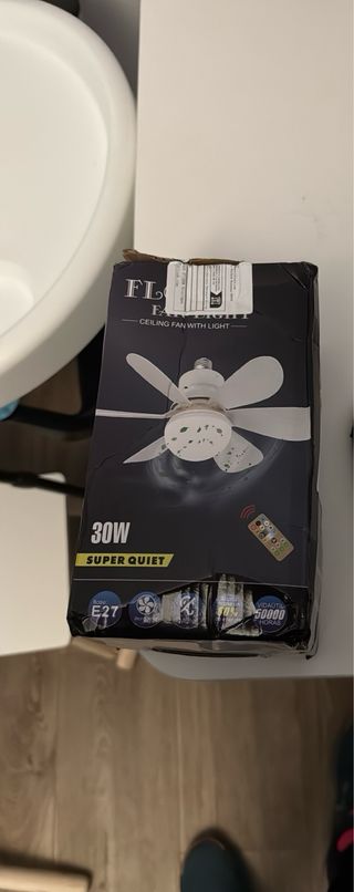Lámpara Ventilador Infantil + Mando
