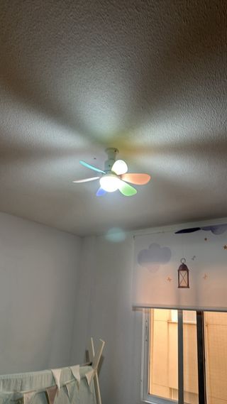 Lámpara Ventilador Infantil + Mando
