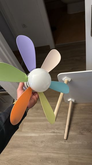 Lámpara Ventilador Infantil + Mando