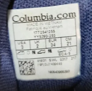 Botas Columbia Niñ@ Impermeables N° 34