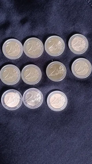 Lote  monedas 2 euros