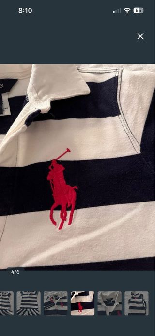 Vestido Polo Ralph Lauren Rayas