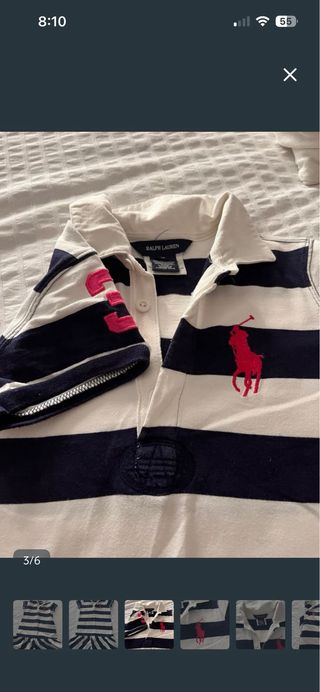 Vestido Polo Ralph Lauren Rayas