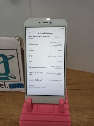 Xiaomi Redmi note, 5A, 2GB + 16GB, pantalla 5.5