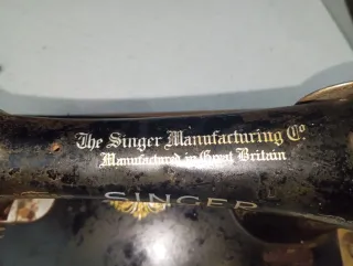 Máquina de coser Singer antigua siftema de bellota