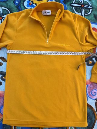 Chaqueta Polar Cacao Media Cremallera