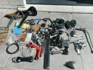 Lote de piezas de bicicleta