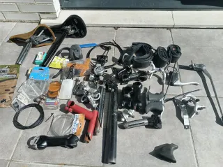 Lote de piezas de bicicleta