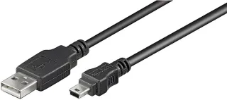Goobay 0.3m USB 2.0 A/Mini-B - Cable USB (0,3 m, USB A, Mini-USB B, 2.0
