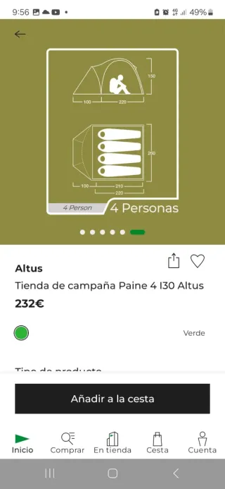 Tienda de campaña Altus Paine 4