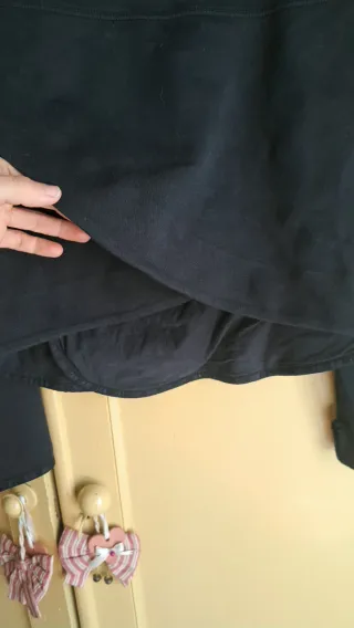 Sudadera Nike Negra Cremallera Asimétrica