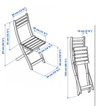 Mesa y sillas exterior madera ASHKOLMEN