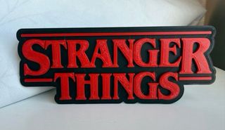 Cartel logo Stranger Things Impresión 3D