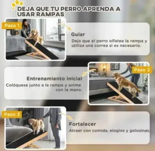 Rampa Plegable para mascotas de Madera