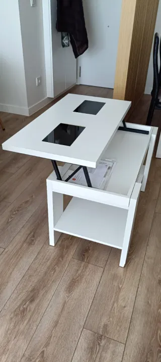 Mesa comedor extensible+6 sillas+mesita elevable