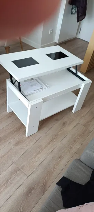 Mesa comedor extensible+6 sillas+mesita elevable