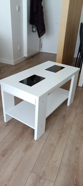 Mesa comedor extensible+6 sillas+mesita elevable