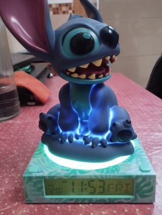 Reloj Despertador Infantil Stitch