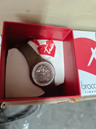 Orologio Braccialini Cuore Marrone Argento