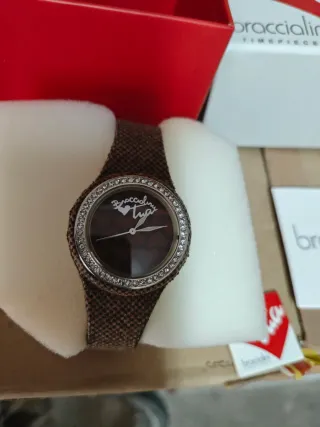 Orologio Braccialini Cuore Marrone Argento