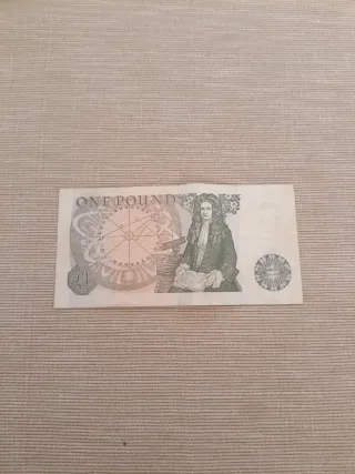 Billete 1 Libra Esterlina 1981 Reina Isabel II
