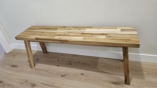 Banca de madera Ikea skogsta