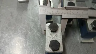 Blocchetti fermatubo blu con bulloni Tubo 12mm