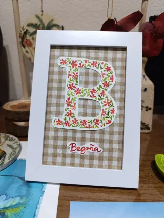 Quadro Iniziale B Fiori Ad Acquerello