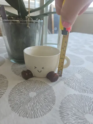 Taza kawaii de cerámica