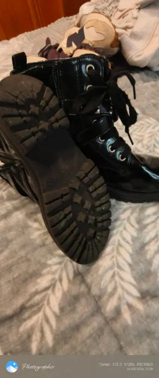 Botas charol niña talla 32