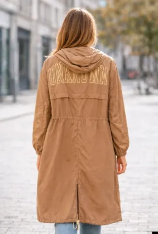 Gabardina larga Bershka talla S