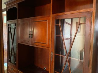 Armario Comedor Madera y Cristal