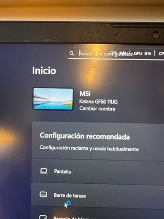 MSI Katana GF66 11UG Portátil Gaming