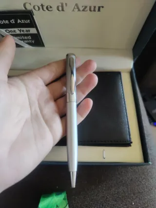 Pack Hombre Cote d'Azur: Reloj, Cartera y Bolígraf