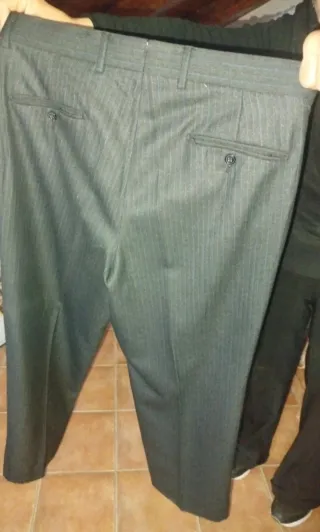 Completo uomo grigio gessato