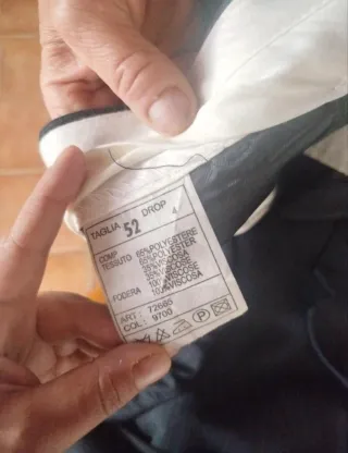 Completo uomo grigio gessato