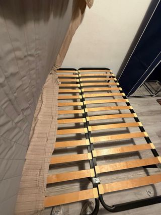 Somier de madera y metal