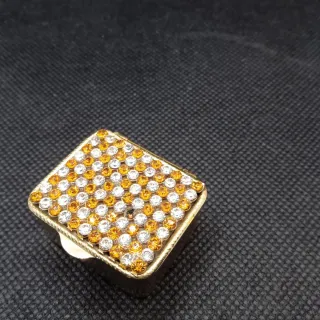 Scatola portapillole vintage con strass