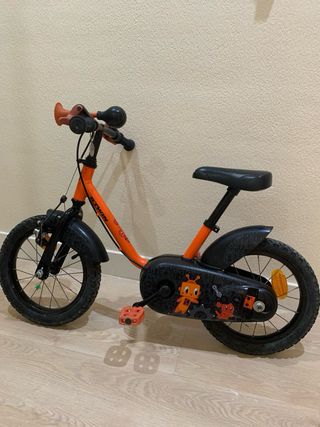 Bicicleta infantil naranja