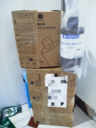 Resina Anycubic Water-Wash para impresora 3d