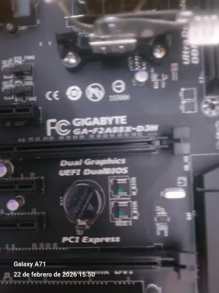 Placa Base Gigabyte+procesador+ram y fuente