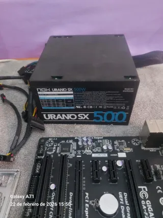 Placa Base Gigabyte+procesador+ram y fuente